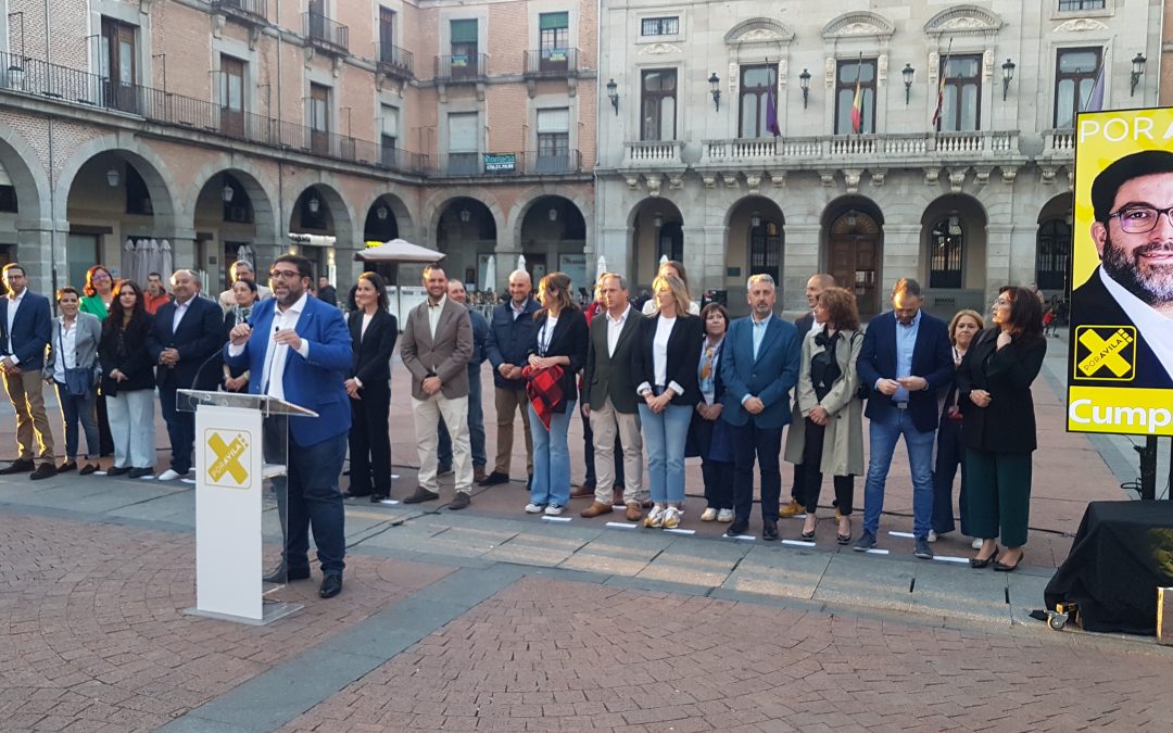 XAV inicia la campaña electoral con el objetivo de conseguir la mayoría absoluta en el Ayuntamiento de Ávila