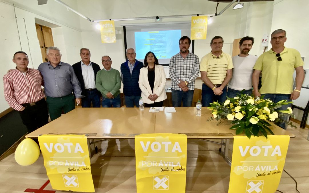 Pedro Pascual anima a movilizar el voto de los abulenses en torno al proyecto común de Por Ávila, que defiende el desarrollo de la provincia