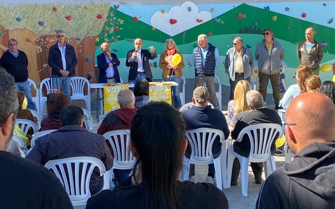 Por Ávila recorre el Valle del Tiétar en el segundo día de campaña electoral