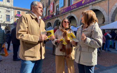 Pascual pide el voto a los abulenses que están decepcionados por los partidos de siempre para seguir siendo la voz reivindicativa de la provincia